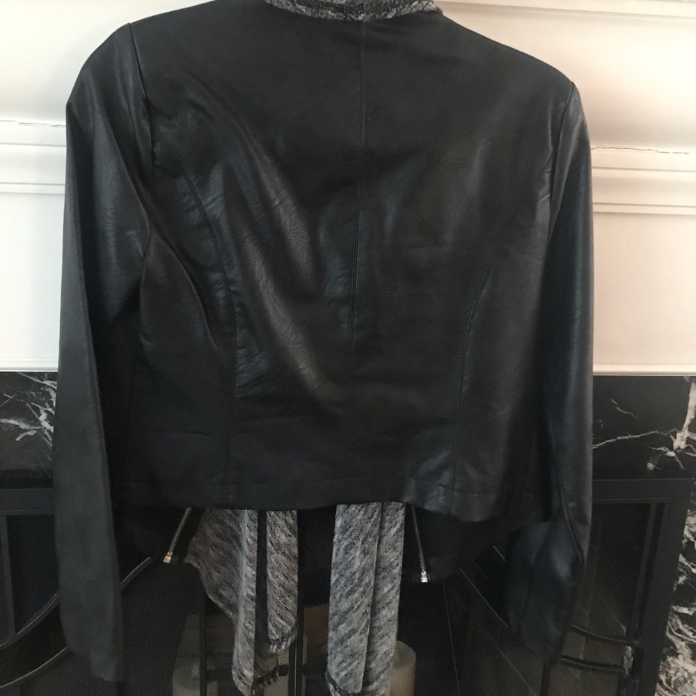 Pleather Bomber Jacket - image 2